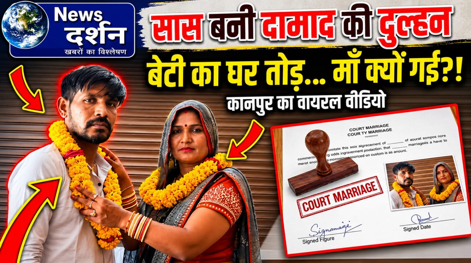 रिश्तों का कत्ल: कानपुर में दामाद संग फरार हुई सास, कोर्ट मैरिज कर सोशल मीडिया पर मांगा ‘आशीर्वाद’