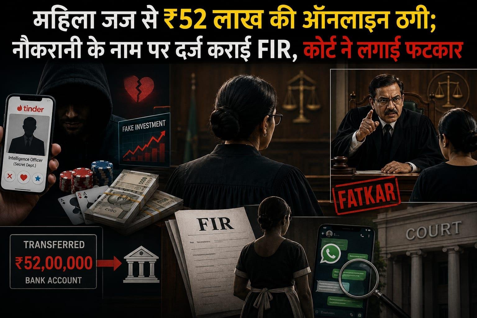 जब न्याय करने वाली महिला जज खुद हो गईं ‘हनीट्रैप’ और ऑनलाइन ठगी की शिकार! टिंडर ऐप पर हुआ प्यार, और बैंक खाते से ₹52 लाख हुए साफ!